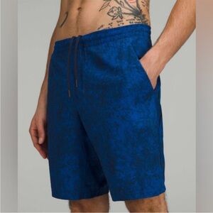 Lululemon Pace Breaker Lined Short 7" Gravel Dust Symphony Blue True Navy Small